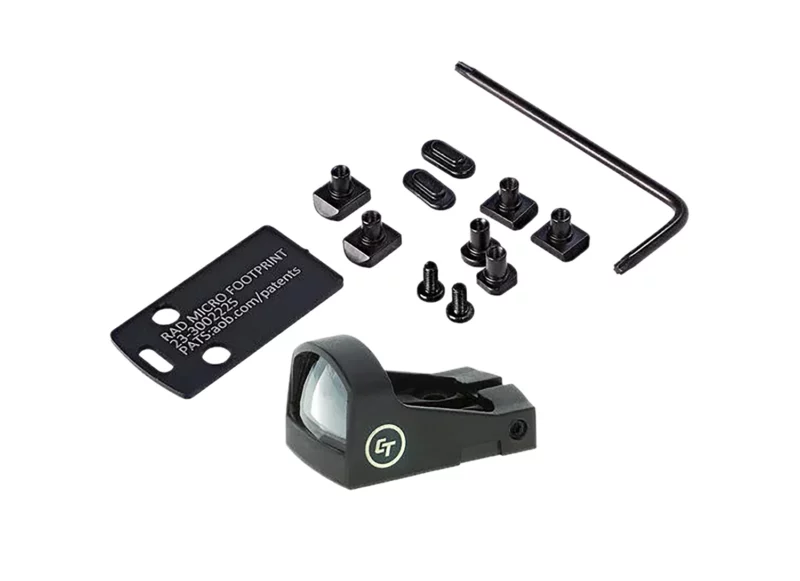 Crimson Trace CTS-1520 RAD Micro red dot sight with dovetail mount kit