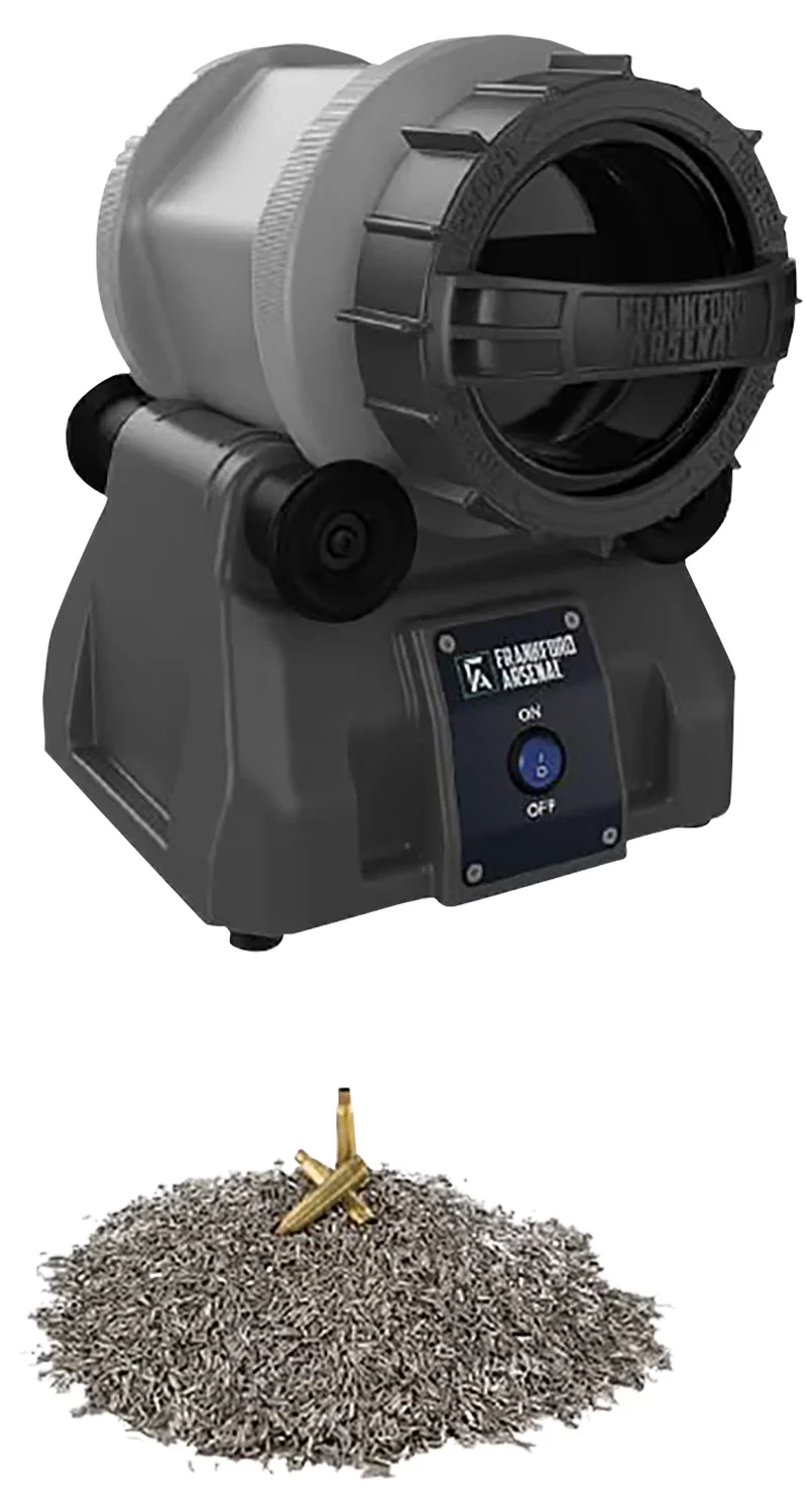 Frankford Arsenal Rotary Tumbler Lite Essentials Kit with Wet/Dry Media Separator and 2lbs stainless steel media