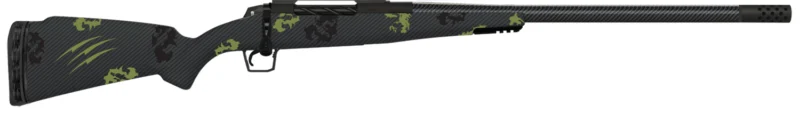 Fierce Firearms Rogue 300 PRC bolt-action rifle, 24-inch carbon fiber threaded barrel, forest camo fixed carbon fiber stock.