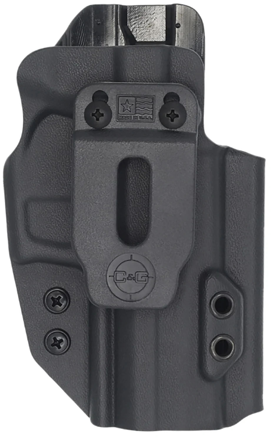 C&G Holsters Covert IWB Kydex holster in black for Sig P320C, right hand, belt clip