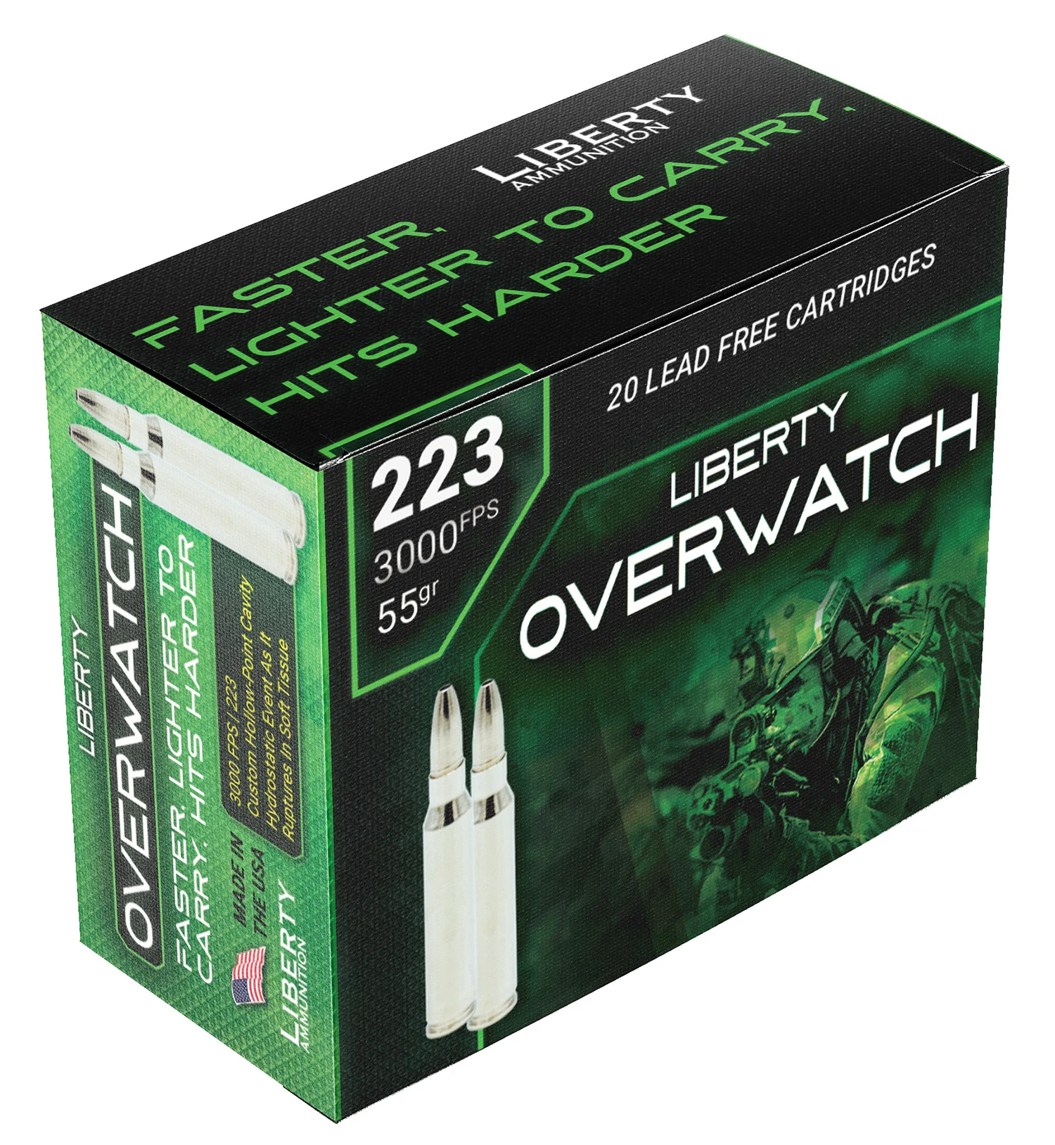 Liberty Overwatch .223 Rem 55 gr Hollow Point 20/Box