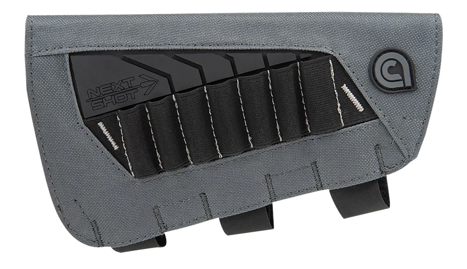 Allen Bridger Next Shot cartridge carrier, Black/Gray, holds 7 rounds, fits .223 to 300 Winchester Magnum