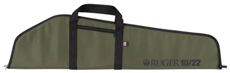 Allen Ruger 10/22 40 inch olive rifle case with Ruger logo and zippered pocket
