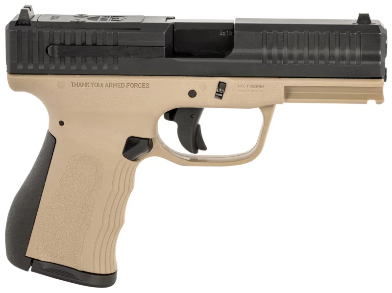 FMK Firearms FMKG49DE G3 9mm pistol 4-inch stainless barrel flat dark earth frame