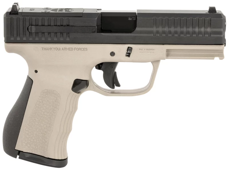 FMK G3 9mm pistol Titanium Gray frame optic-ready serrated slide