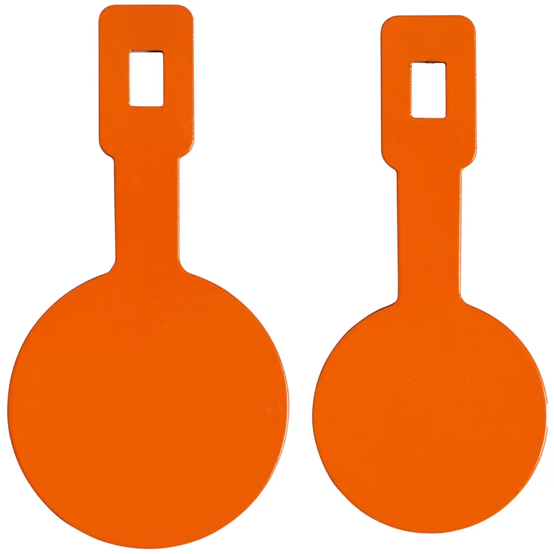 Champion 44923C impact steel rimfire targets 4-pack orange 1/4 inch hanging gongs