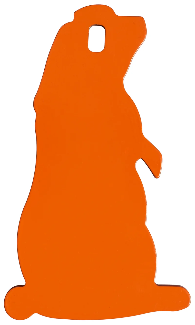 Champion Impact Prairie Dog rimfire steel target 1/4 inch orange with hang hole for 22LR