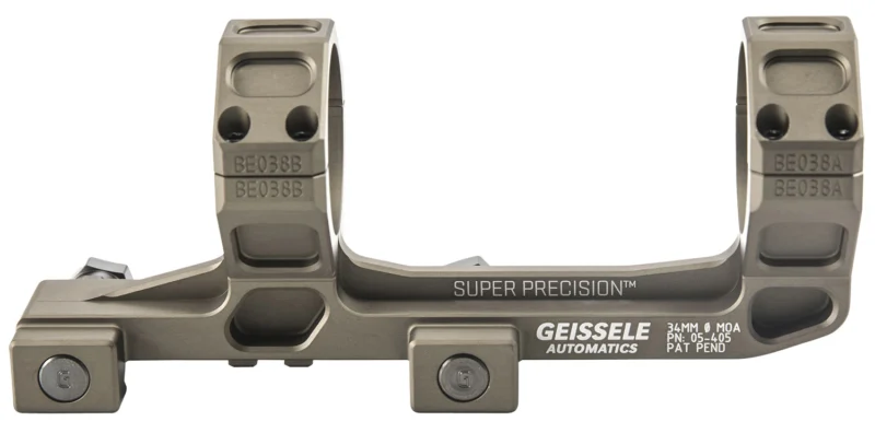 Geissele AR15 Super Precision 34mm extended scope mount Desert Tan DDC