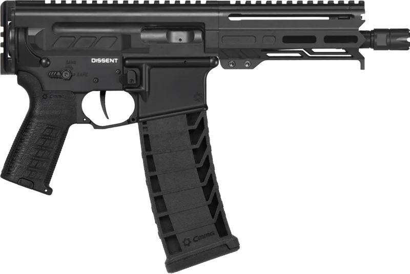 CMMG Dissent MK4 9mm pistol, 6.50 in barrel, black Cerakote