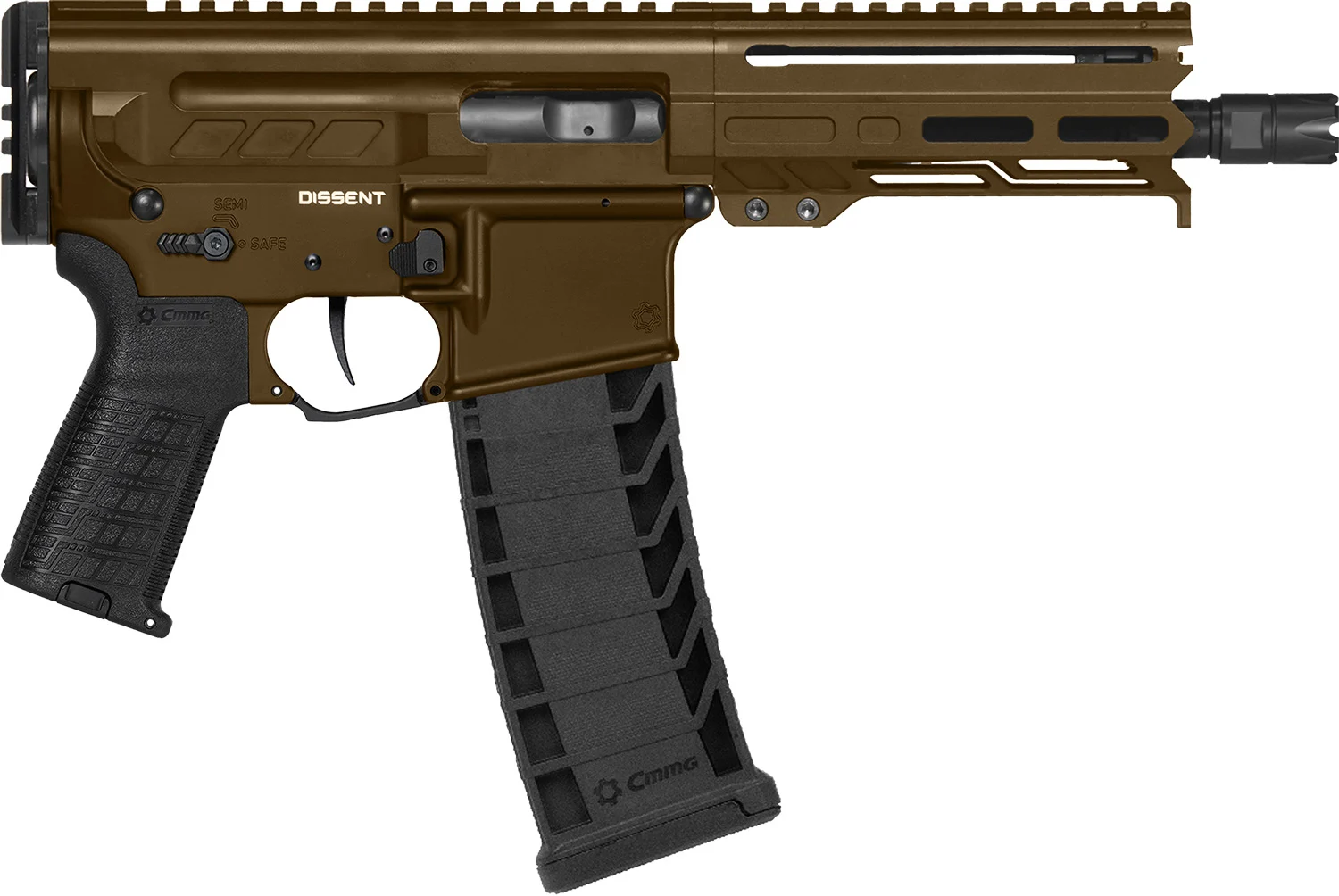 CMMG Dissent MK4 9mm pistol midnight bronze 6.50 inch barrel 33+1