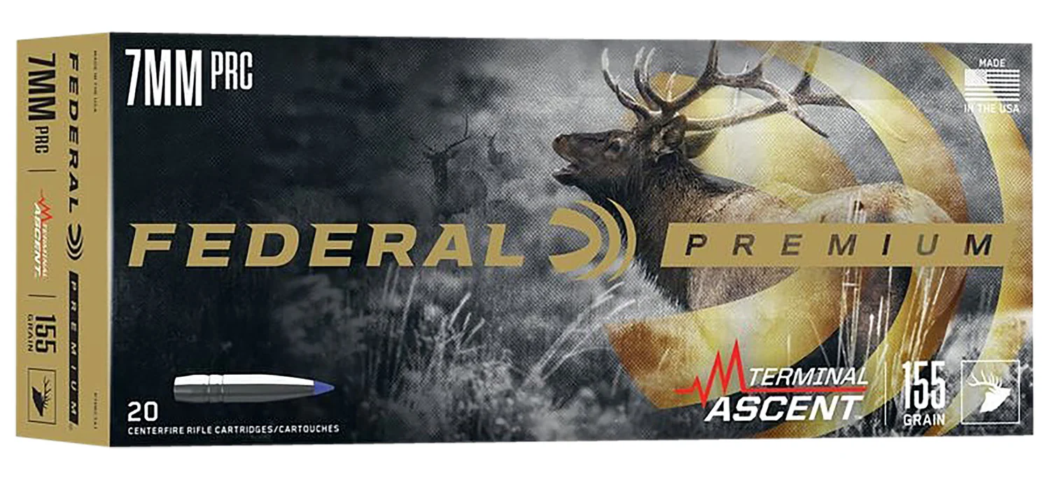 Federal Premium Terminal Ascent 7mm PRC 155 gr ammunition 20rd box