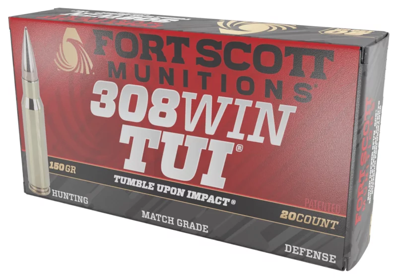 Fort Scott Munitions .308 Winchester 150 gr Solid Copper TUI 20rd box