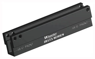 Wheeler Delta Series AR upper Pic rail vise block in black aluminum