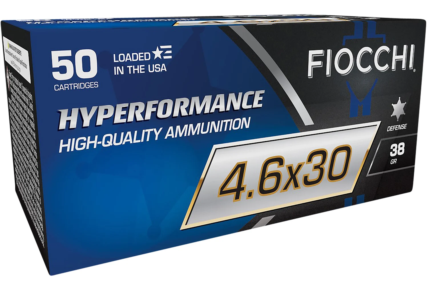 Fiocchi Hyperformance Defense 4.6x30mm 38 gr THP — 50 rd Box