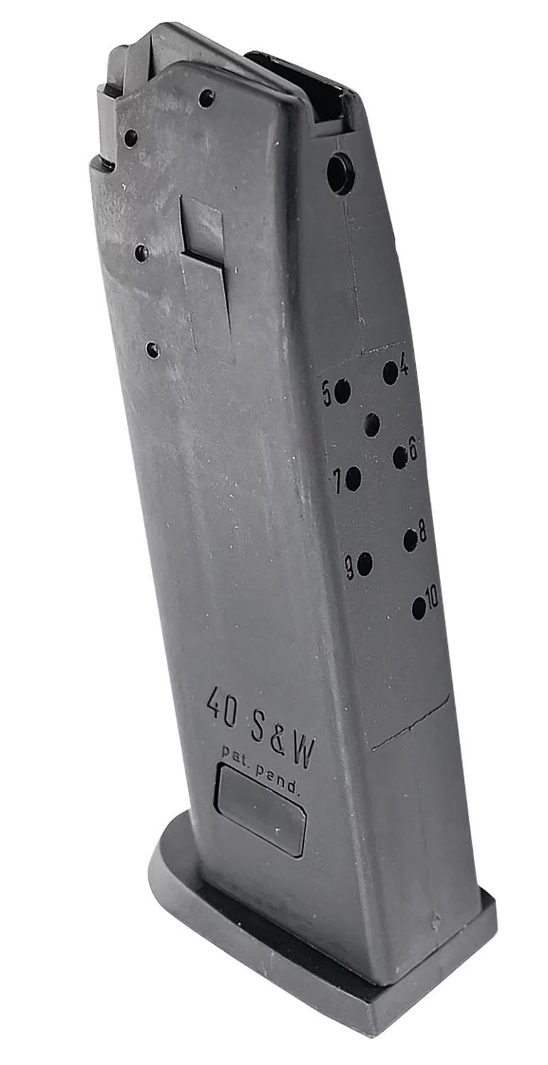 Heckler & Koch USP40 10rd magazine .40 S&W steel black standard floor plate