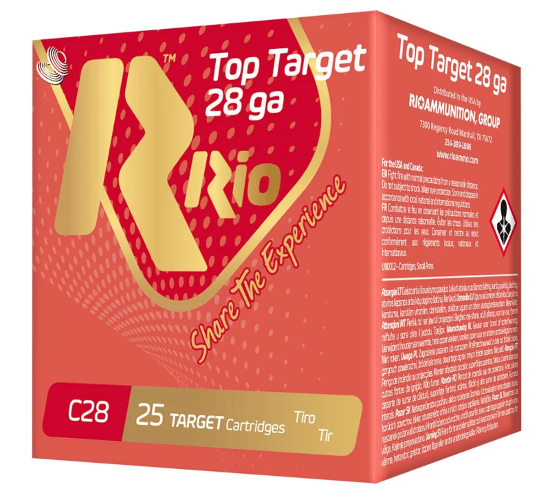  Ammunition RC289 Top Target 28 Gauge 25/Box Ammo