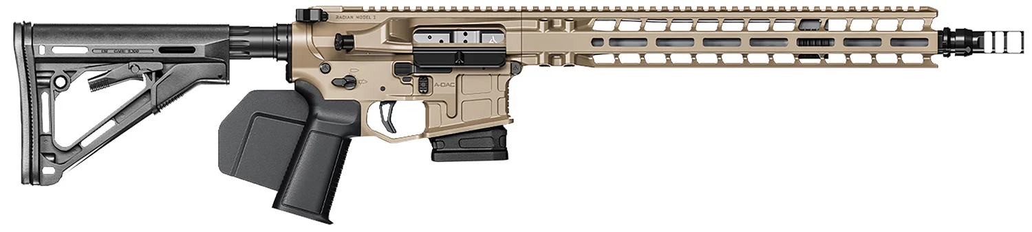 Radian Weapons Model 1 CA .223 Wylde 14.5in FDE side profile