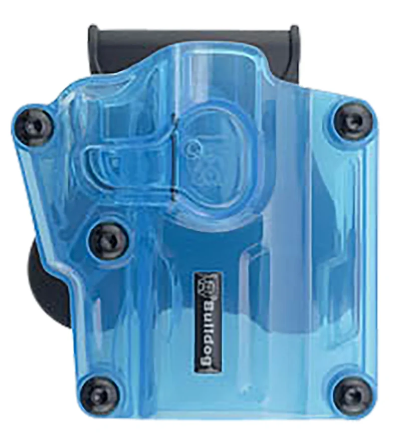 Bulldog Max MX005 transparent blue polymer paddle holster right-hand