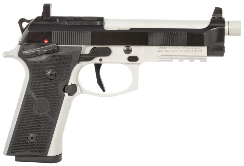 Beretta 92XI SAO Tactical two-tone 9mm pistol with threaded muzzle and 15-round magazine