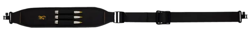 Browning All Season padded gun sling with cartridge loops and QD swivels, black