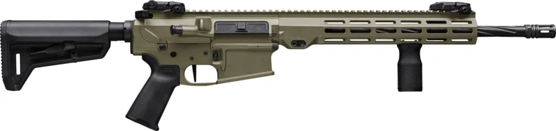Maxim Defense MD10L .308 Win 16 inch fluted barrel FDE rifle side view
