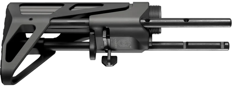 Maxim Defense Gen 7 CQB Stock in matte black for Mil-Spec AR-15 with standard buffer and tube