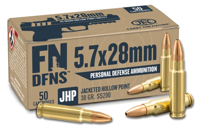 FN DFNS SS200 5.7x28mm 30gr JHP ammunition 50rd box