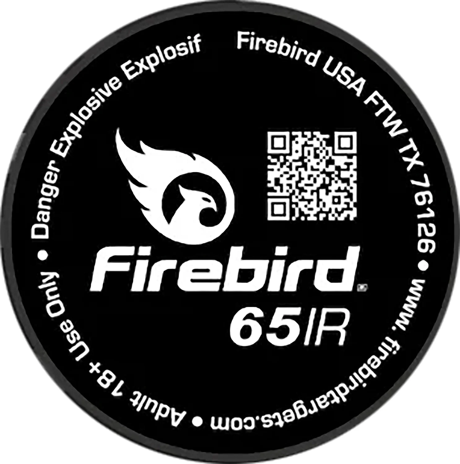 Firebird 65IR 65mm white smoke pyrotechnic reactive targets, 10-pack