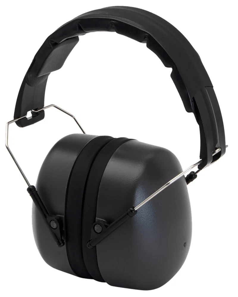 Pyramex PM3011 gray over-the-head earmuffs with foam cups, 26 dB NRR