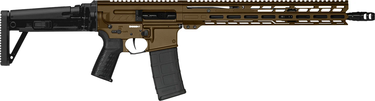 CMMG DISSENT MK4 5.56 NATO rifle MDBRZ with 16.1 inch steel threaded barrel and folding stock