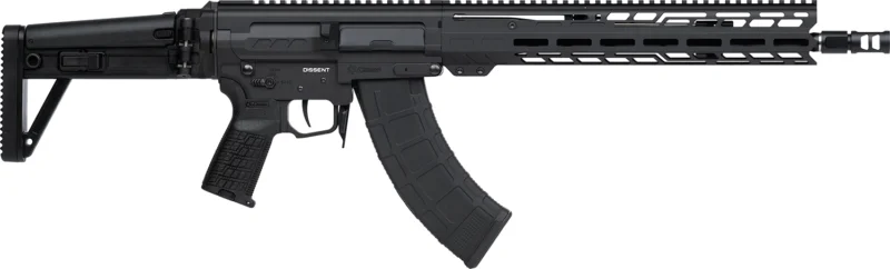 CMMG Dissent MK47 7.62x39 rifle 14.3in barrel black folding stock 13.5in M-LOK