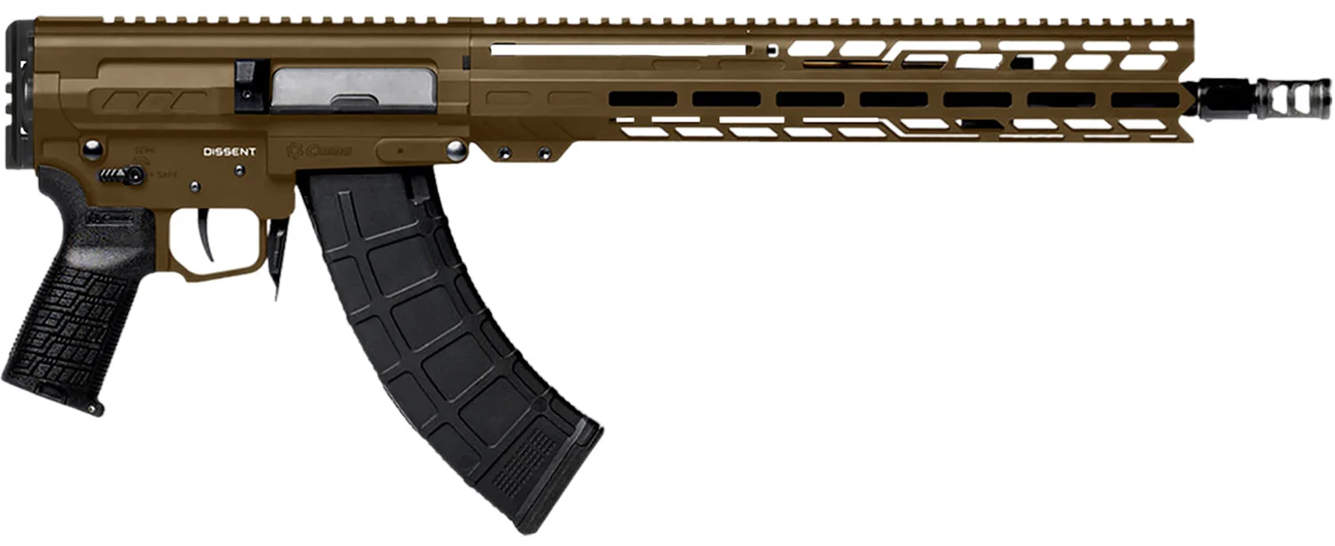 CMMG Dissent MK47 7.62 x 39mm 14.3" pistol with side-folding stock, black finish
