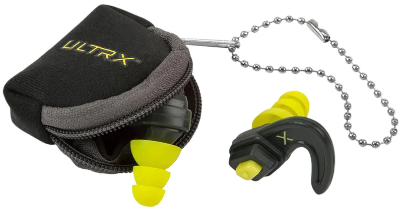 Allen ULTRX Shift adjustable ear plugs gray yellow selectable 12-25 dB