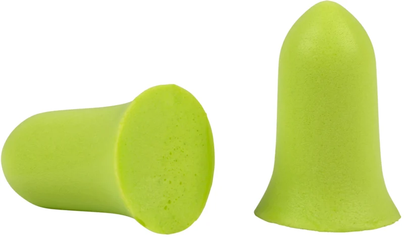 Allen ULTRX tapered foam ear plugs lime green jar 25 pairs NRR 32 dB