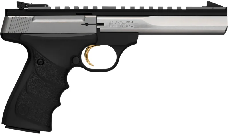 Browning Buck Mark Contour URX .22 LR pistol with 5.50 inch contoured stainless barrel and matte black frame