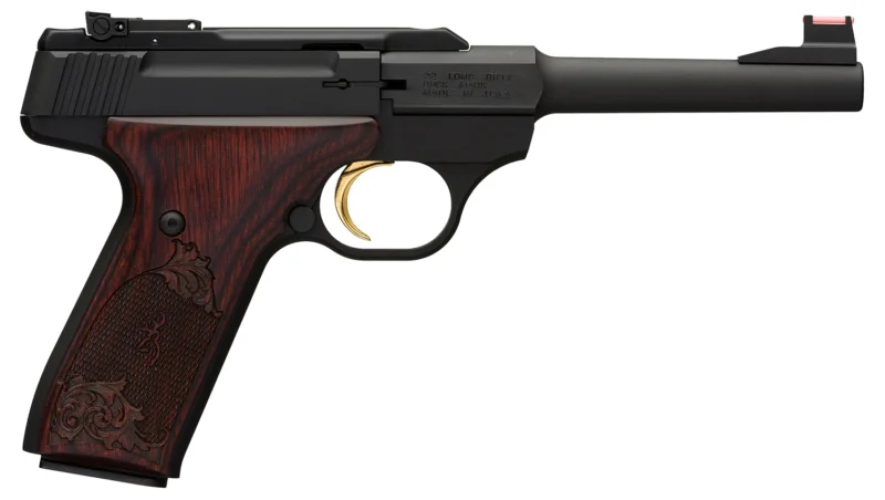 Browning Buck Mark Challenge .22 LR pistol 5.50 inch barrel matte black slide engraved rosewood grip
