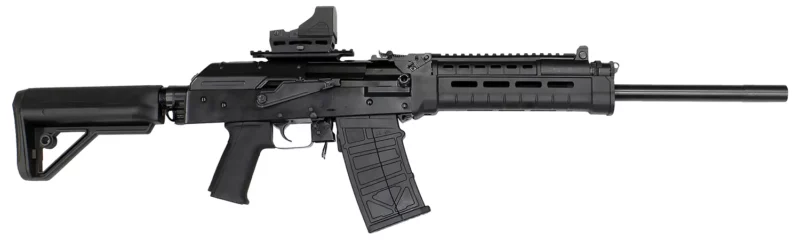 JTS M12AKT2 12GA semi-auto shotgun with M-LOK handguard and red dot sight