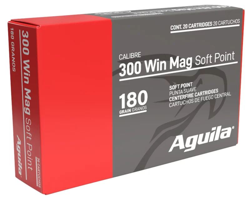 Aguila .300 Win Mag 180gr InterLock Soft Point Boat Tail 20-round box