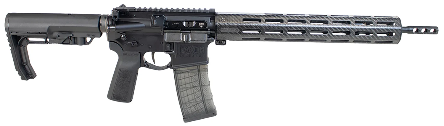 Faxon Ion Ultralight RIA 5.56 NATO 16in AR rifle in black with collapsible stock