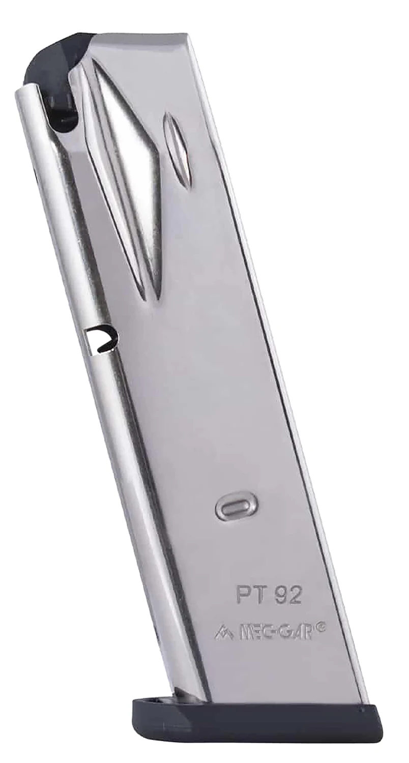 Mec-Gar PT9215N 15rd 9mm nickel-plated magazine for Taurus PT92/99