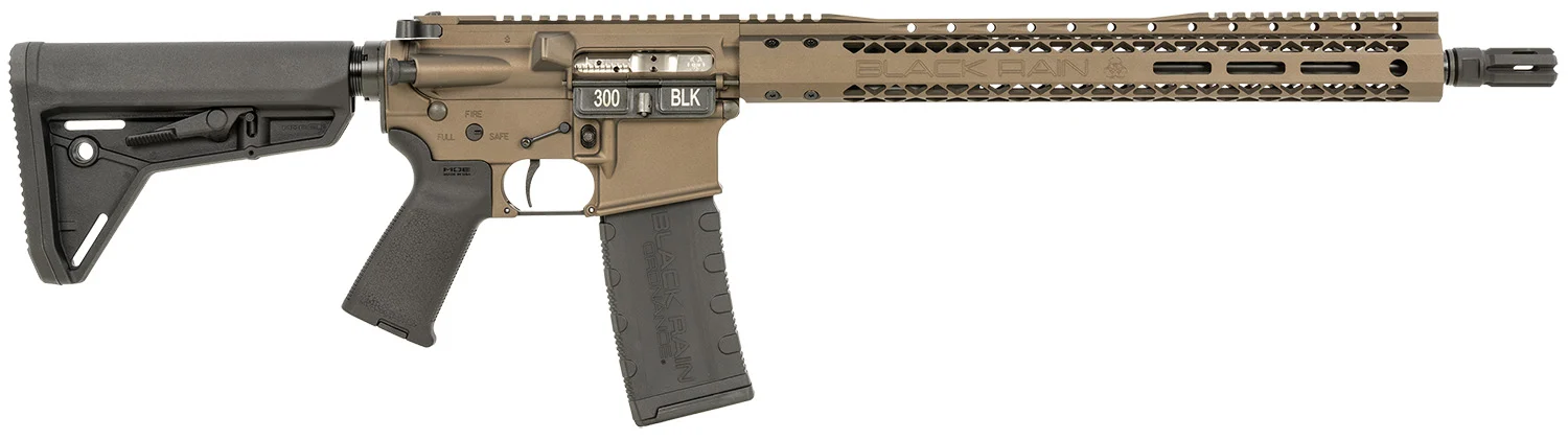 Black Rain Ordnance BRO SSP-300BLK-MB .300 AAC Blackout 16 inch AR with Magpul stock and 15 inch M-LOK handguard