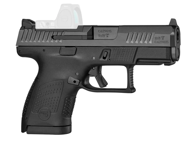 CZ-USA P-10 S Optics-Ready 9mm 3.5 inch pistol with black polymer frame