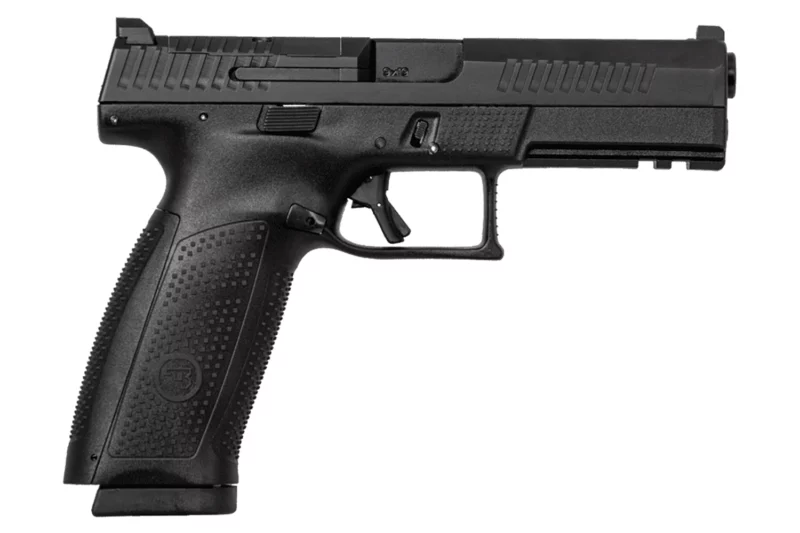 CZ-USA P-10 F Optic Ready 9mm 4.5 inch black pistol profile