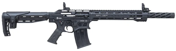 Citadel CBOSS3012 Boss30  12 Gauge Semi-Auto 3" 5+1 18.75" Black Steel Threaded Barrel, Matte Black Cerakote Picatinny Rail Aluminum Receiver, Black Adj Cheek Riser Synthetic Stock