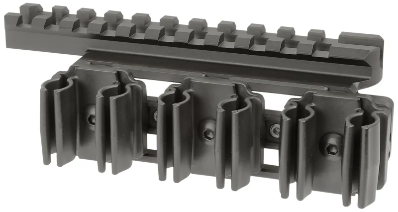 Midwest Industries MIORSH1894X4 black optic rail shell holder side saddle