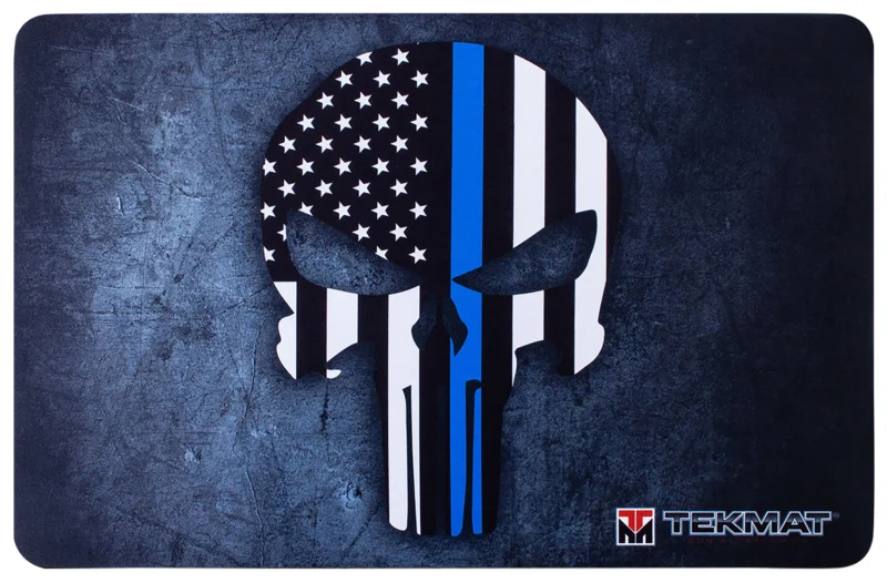 TekMat Punisher Blue Line 11x17 neoprene cleaning mat