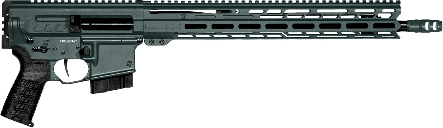 CMMG DISSENT MK4 AR rifle green with side-folding stock and 16.1-inch barrel