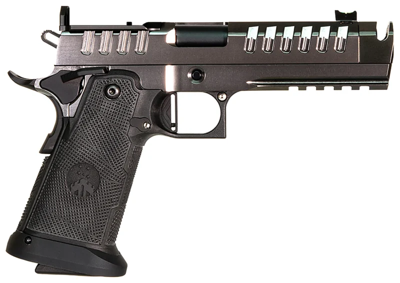 WATCHTOWER Apache 4.6in 9mm double-stack 1911 pistol, black finish