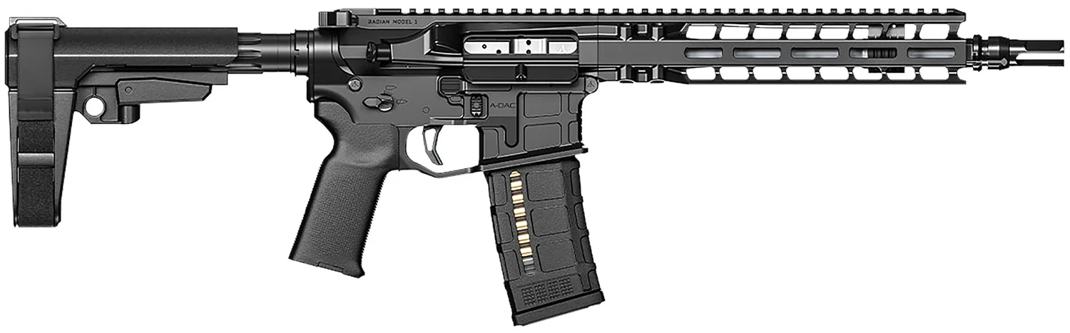 Radian Model 1 .223 Wylde 10.5 inch pistol, Cerakote black, SBA3 brace