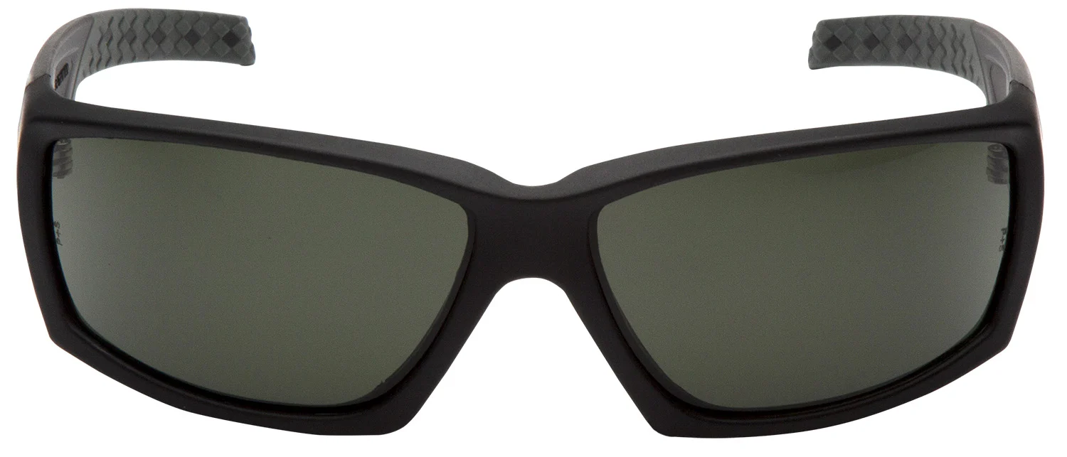 Pyramex OverWatch VGSB722T safety glasses with forest gray anti-fog lens and black frame